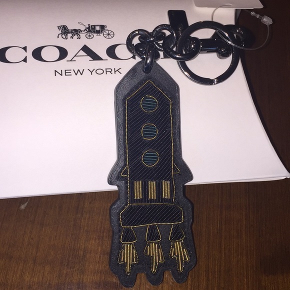 Coach 1941 Retro Rocket Bag Charm Key Fob Keychain - Picture 4 of 8